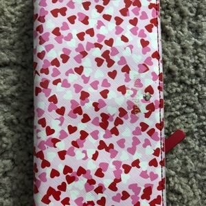 Kate Spade wallet with hearts